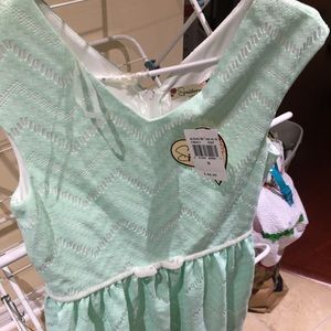 Youth Girls size 16 mint green sparkly dress